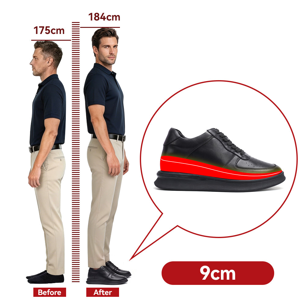 ZAPATOS CON ALZAS MILANO +9 CM