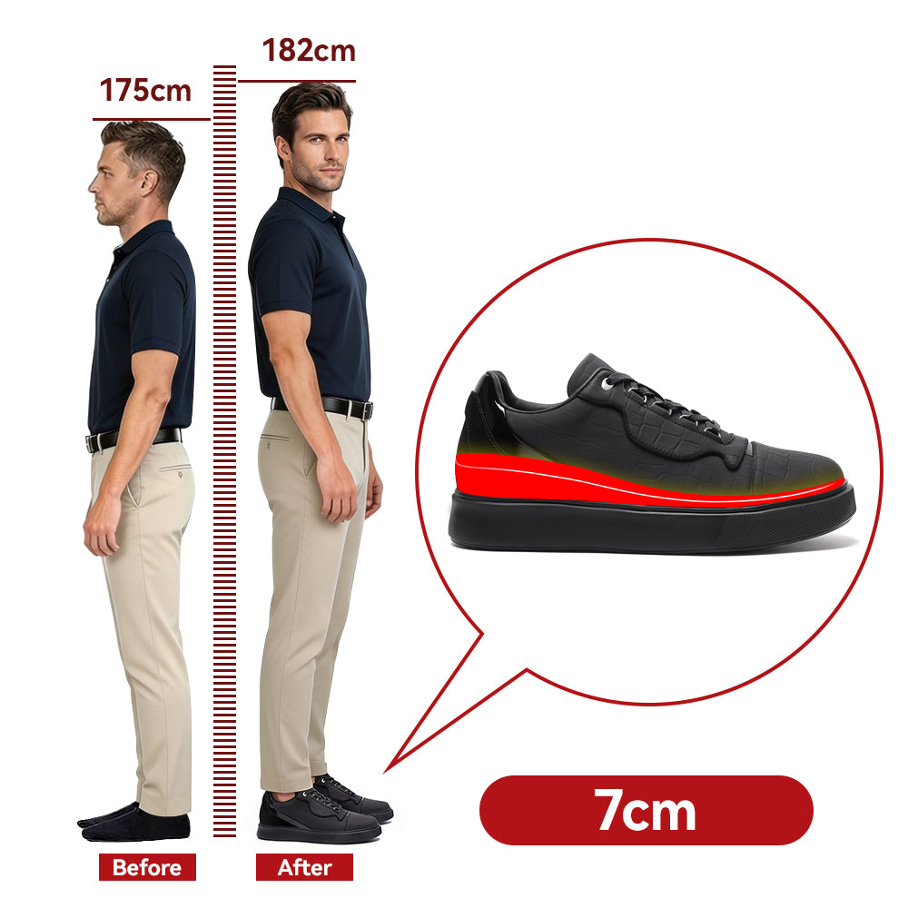 ZAPATOS CON ALZAS NEREO +7 CM
