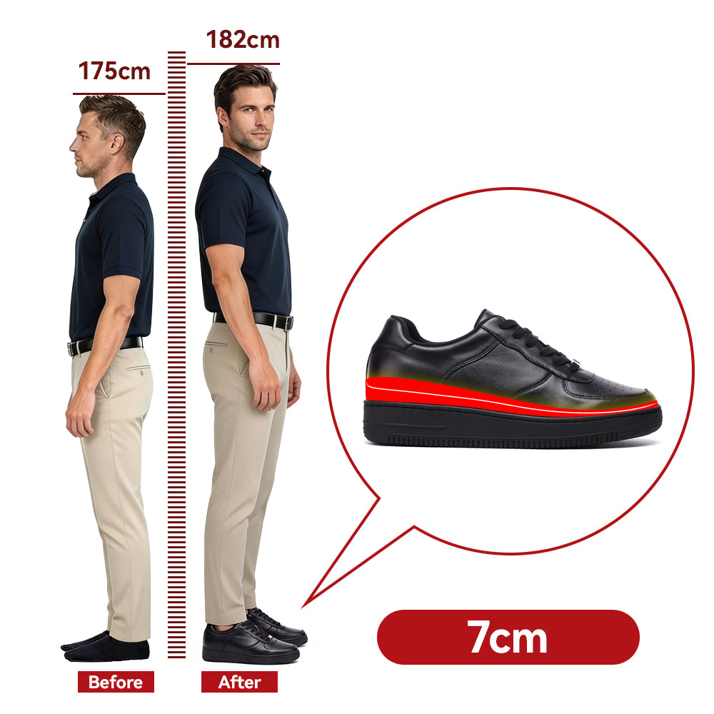 ZAPATOS CON ALZAS PARA HOMBRE OSCAR +7 CM