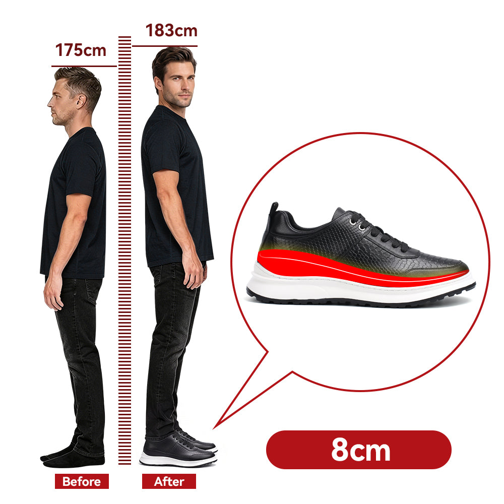 ZAPATOS CON ALZAS ROMANO +8 CM